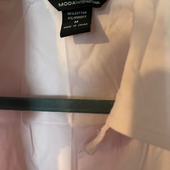 Moda International Light  Pink Button Down Long sleeve - Picture 3 of 5